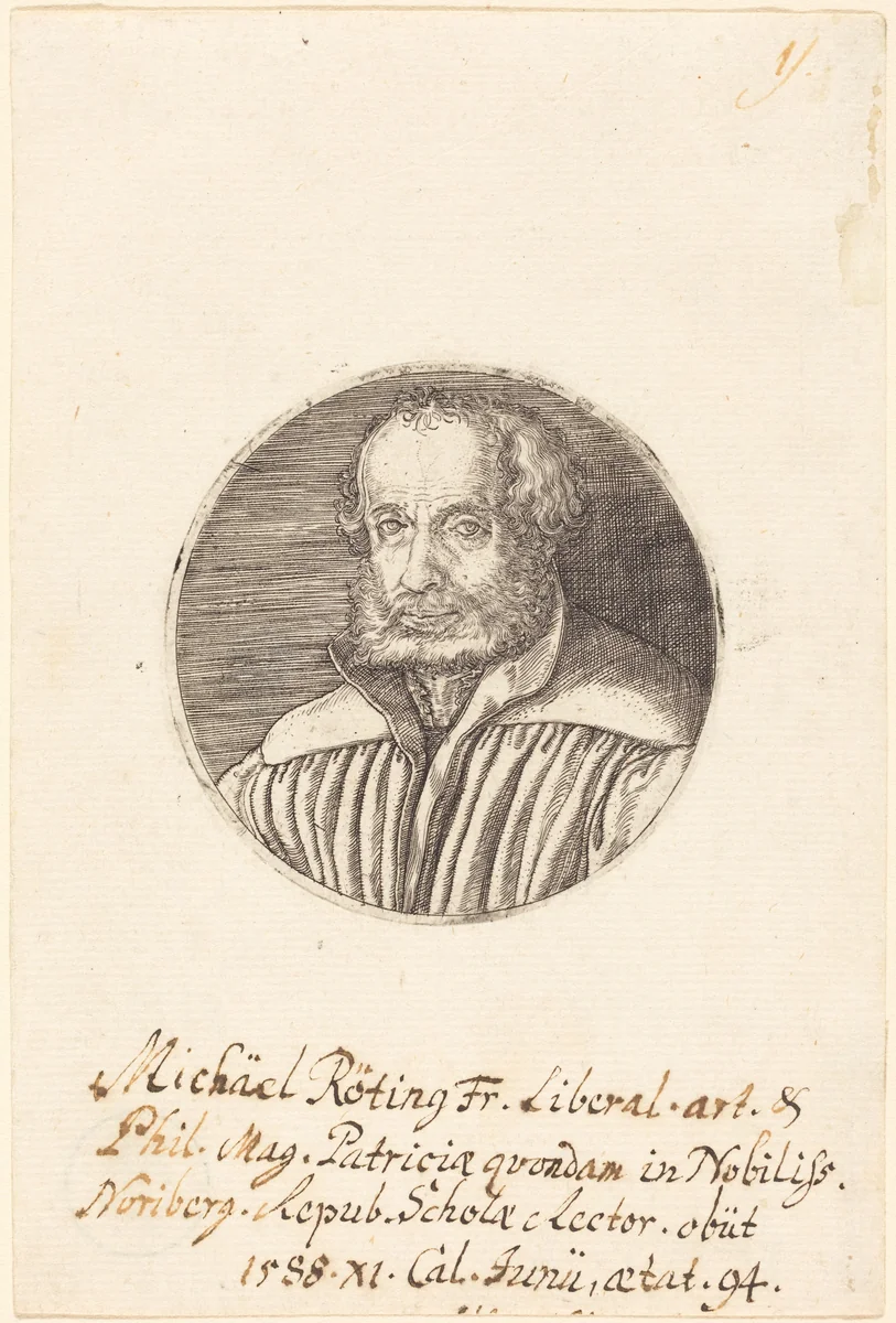 Michael Roting by Jakob Binck, print, 1502-1540