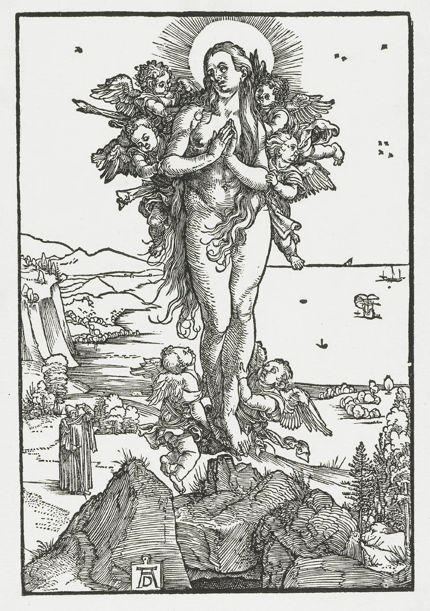 De extase van Maria Magdalena by Unknown, print, 1504-1505