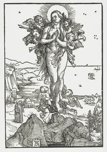 De extase van Maria Magdalena by Unknown, print, 1504-1505