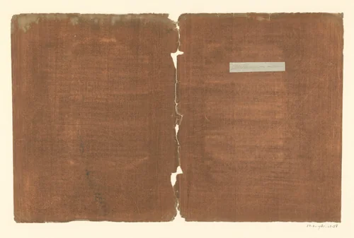 Blad met goudfolie by anonymous, other, 1700-1850