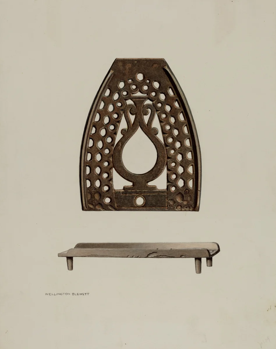Trivet by Wellington Blewett, index of american design, 1939