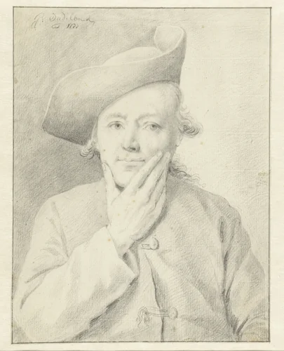 Mansbuste by Gerrit Dadelbeek, drawing, 1777