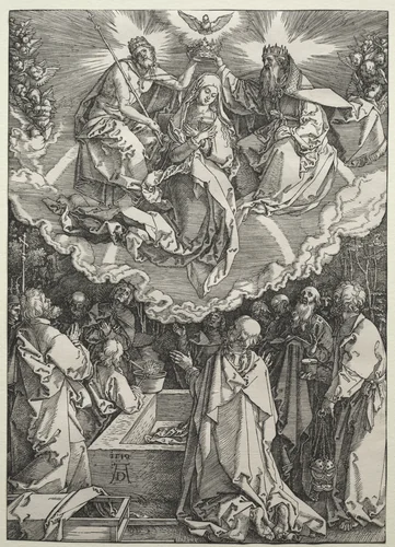 The Assumption and Coronation of the Virgin by Albrecht Dürer, print, 1510