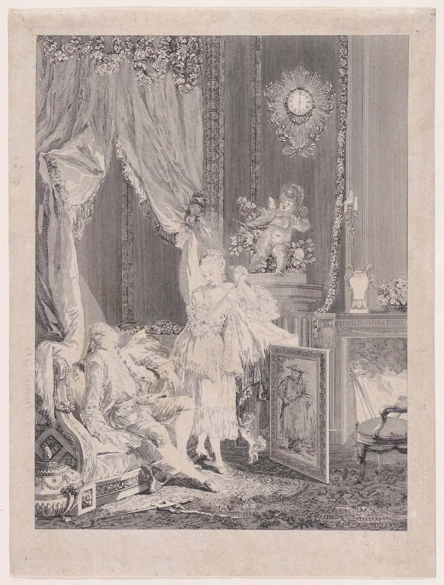 Fille Éconduite by Pierre-Antoine Baudouin, print, 1775