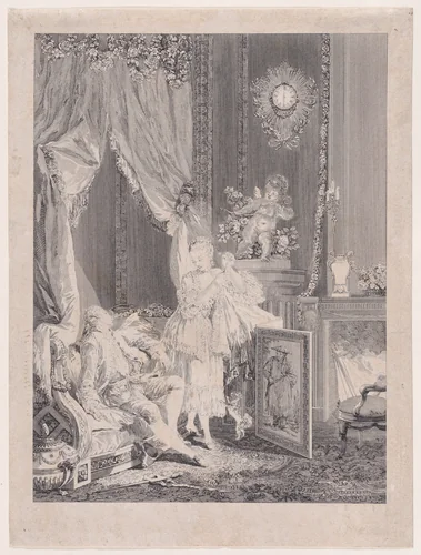 Fille Éconduite by Pierre-Antoine Baudouin, print, 1775