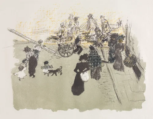 Street Corner by Pierre Bonnard, print, 1899