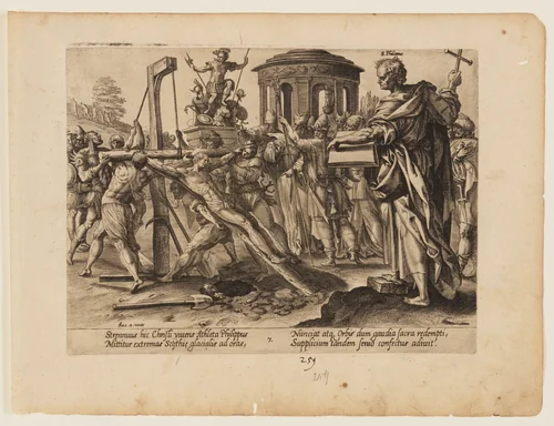 The Martyrdom of St Philip, from The Martyrdom of Christ and the Apostles by Hendrick Goltzius, print, 1573-1583
