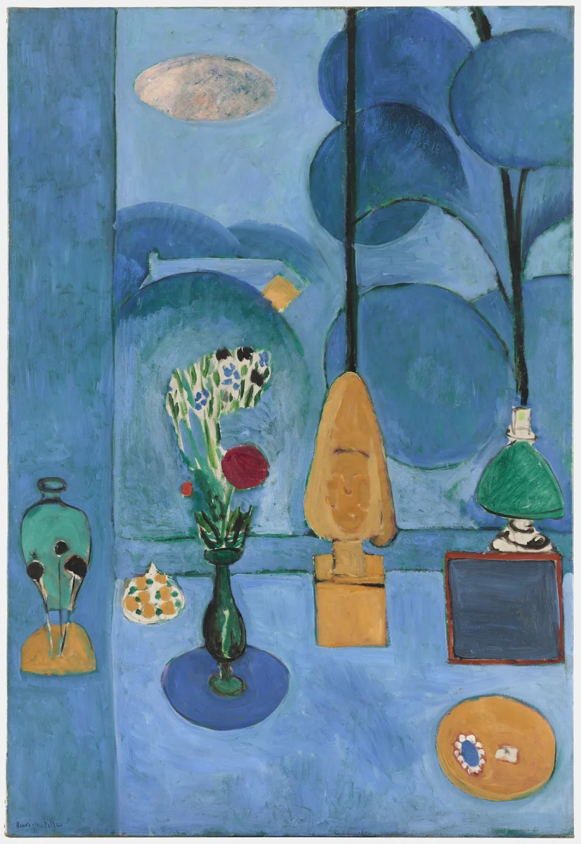The Blue Window by Henri Matisse, painting, 1913