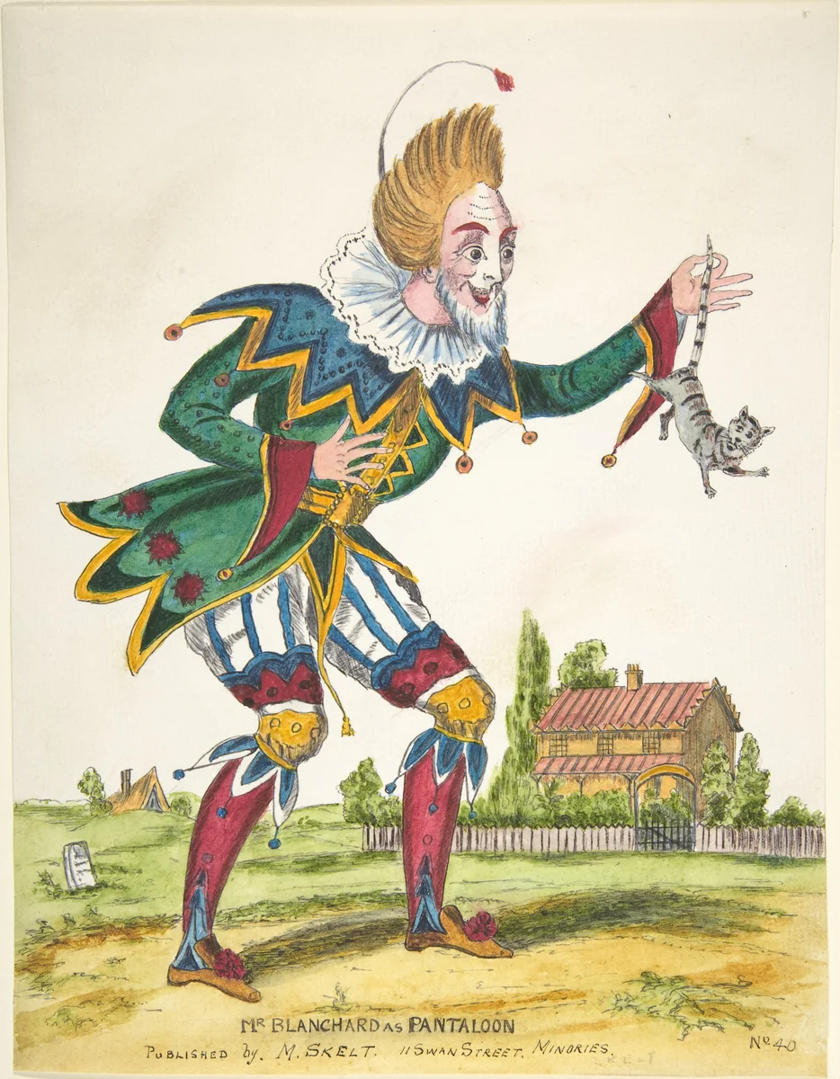 Mr. Blanchard as Pantaloon by anonymous, drawing, 1800-1900