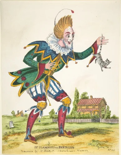 Mr. Blanchard as Pantaloon by anonymous, drawing, 1800-1900