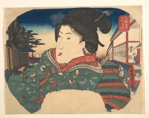 Famous Views of Edo: Kasumigaseki by Utagawa Kunisada (歌川国貞), print, 1786-1865