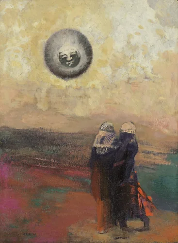The Black Sun by Odilon Redon, painting, 1900