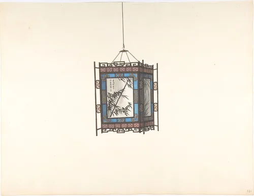 Hanging Lantern by anonymous, drawing, 1800-1900