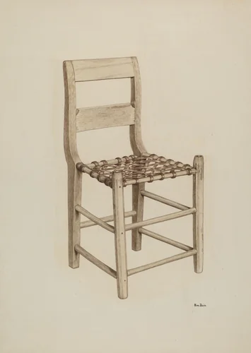 Laced Chair by Pearl Davis, index of american design, 1940