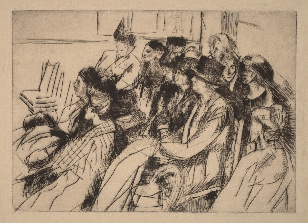 Group of Seated Figures by American 20th Century; British 20th Century, print, 1900-1920