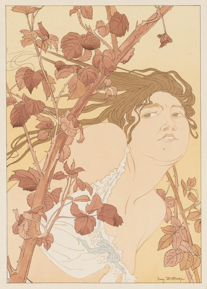 In the Brambles (Dans les Ronces) by Henri Detouche, print, 1898