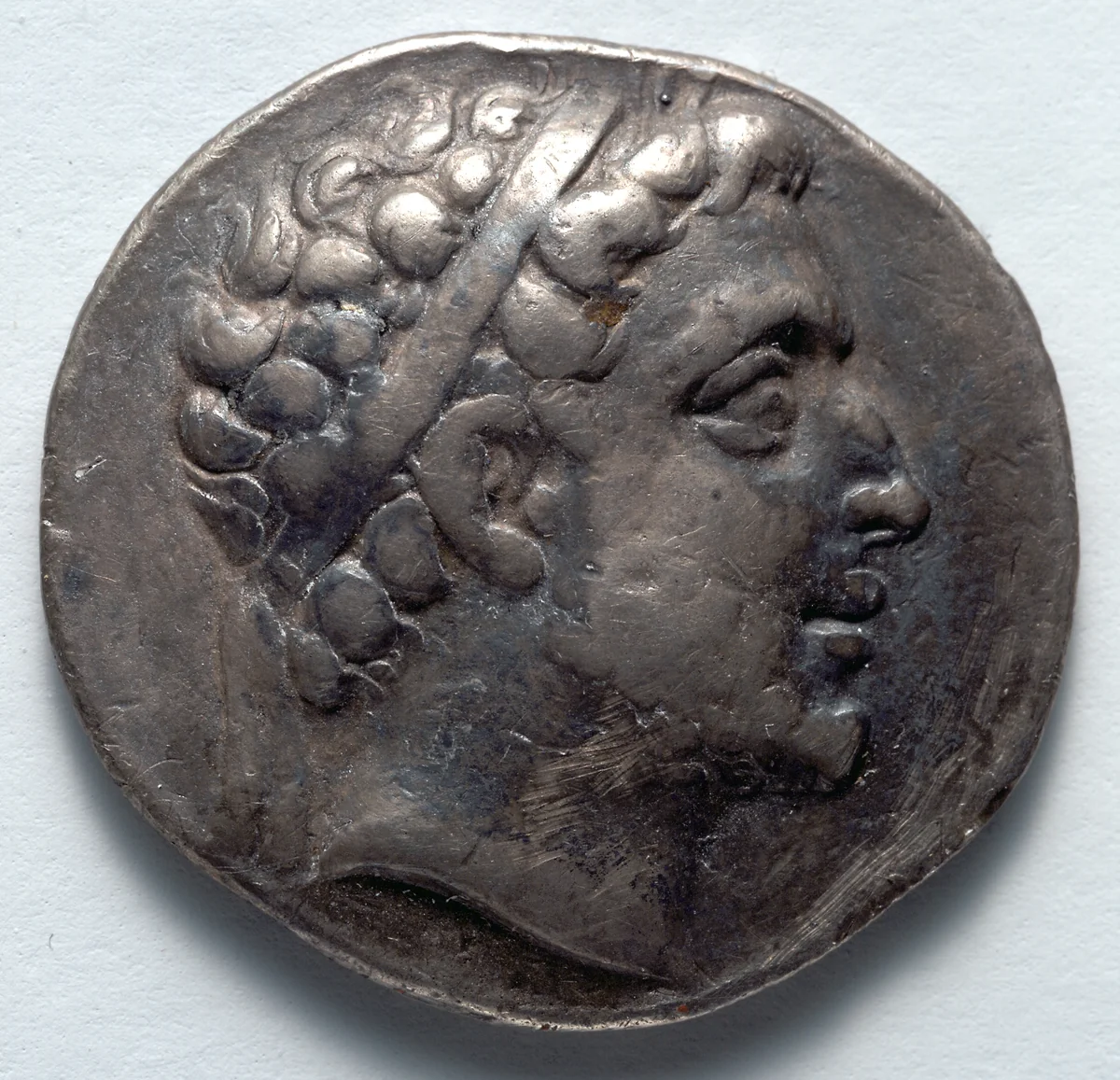 Didrachm: Head of Philip V, r., diademed and slightly bearded (obverse) by Unknown, metalwork, -220--179