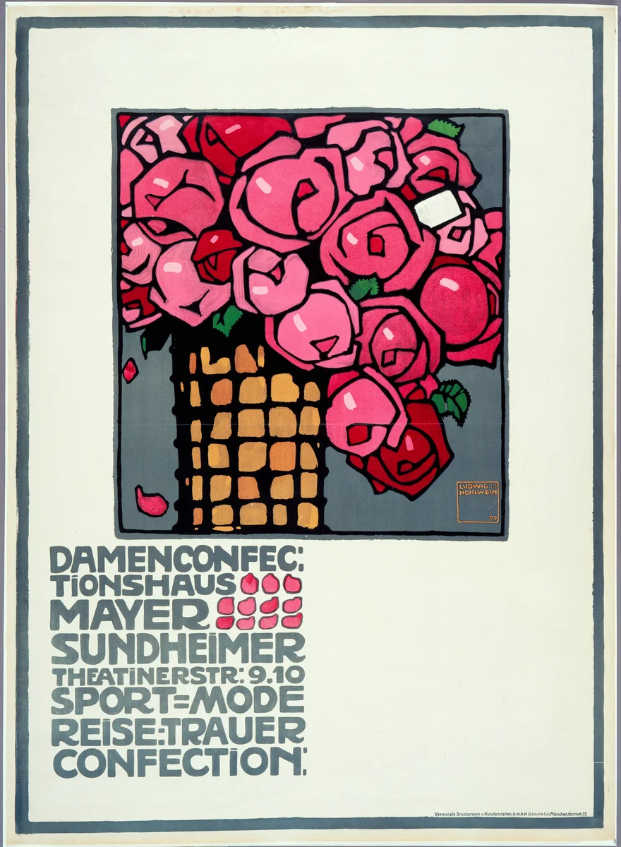 Damenconfectionhaus, Mayer Sundheimer by Ludwig Hohlwein, design, 1909