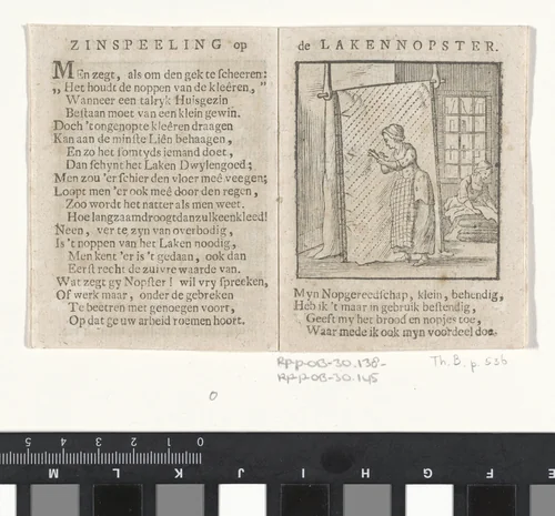 Zinspeeling op de lakennopster by Hendrik Numan, print, 1786