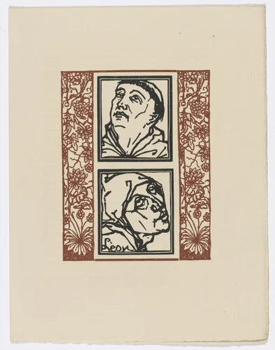 Plate (page 57) from Les Petites Fleurs de St. François (The Little Flowers of St. Francis) by Émile Bernard, illustrated book, 1928