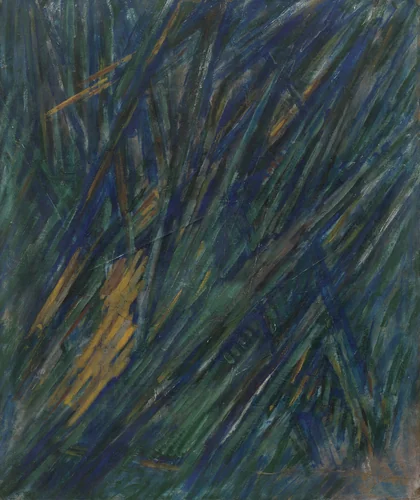 Rayonist Composition by Mikhail Larionov, painting, 1912