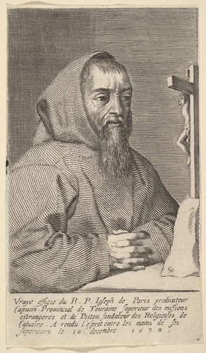 François Le Clerc Du Tremblay, dit le Père Joseph by Claude Mellan, print, 1638