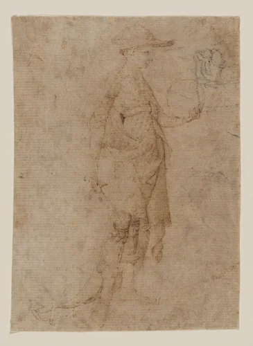 A Young Man in Armor, Facing Right by Arcangelo di Cola, drawing, 1420-1430