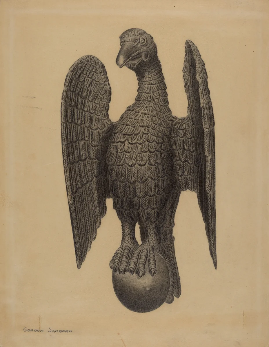 Eagle Figure by Gordon Sanborn, index of american design, 1937