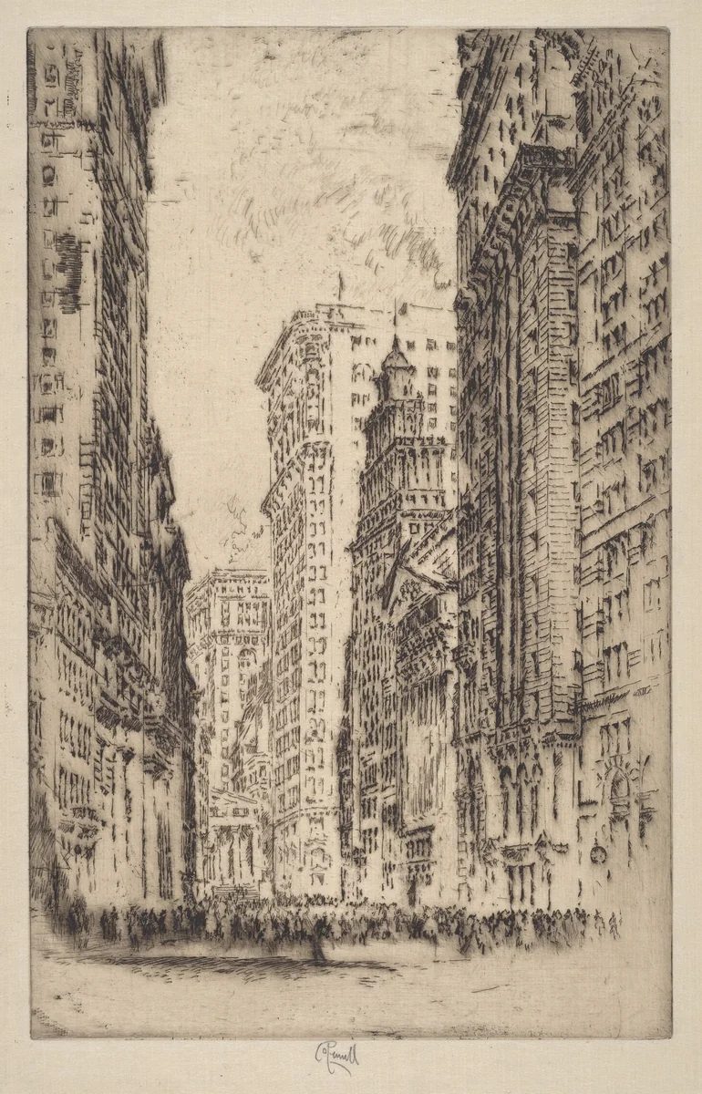 The Stock Exchange by Joseph Pennell, print, 1904