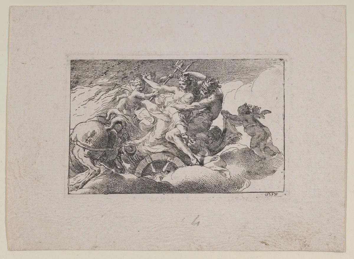 Rape of Persephone by Gaetano Gandolfi, print, 1750-1760