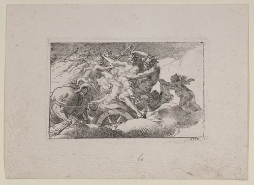 Rape of Persephone by Gaetano Gandolfi, print, 1750-1760