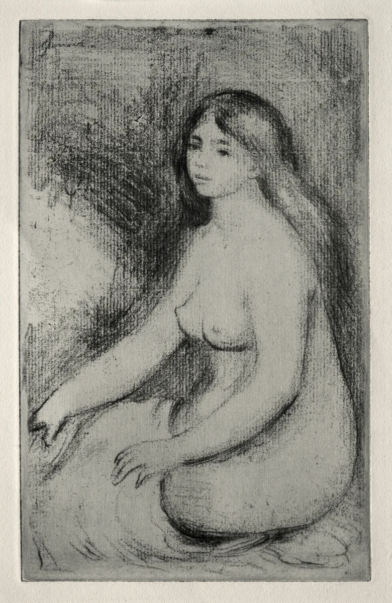 Baigneuse assise by Pierre-Auguste Renoir, print, 1900-1910