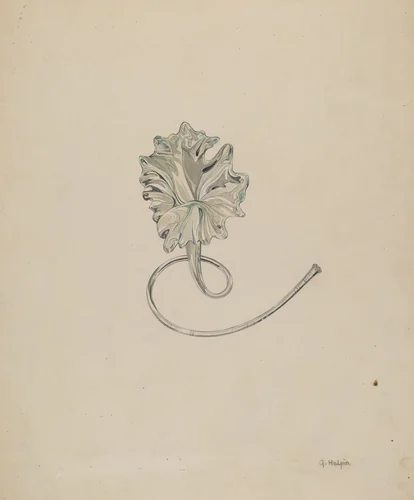 Flower (Lily) by Grace Halpin, index of american design, 1937