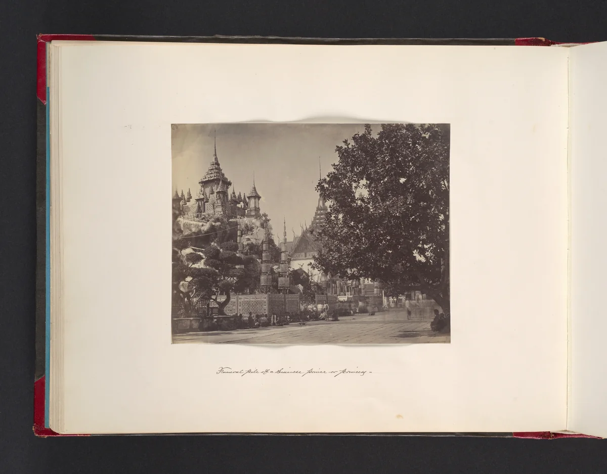 Funeral Pile of a Siamese Prince or Princess by John Thomson, photograph, 1865