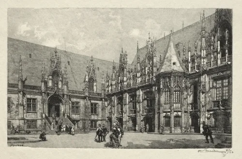 Rouen Illustré: Le Palais du Justice by Auguste Louis Lepère, print, 1896