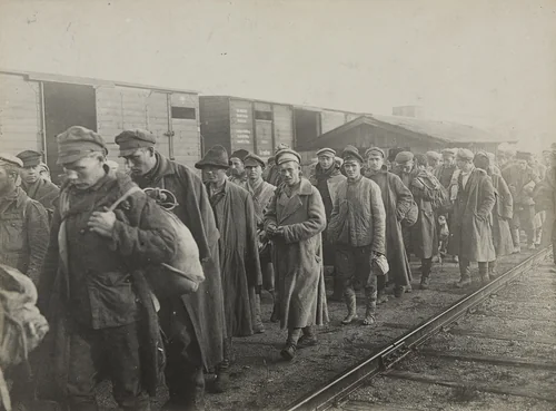 Interned Bolshevist Troops by Underwood and Underwood, photograph, 1920