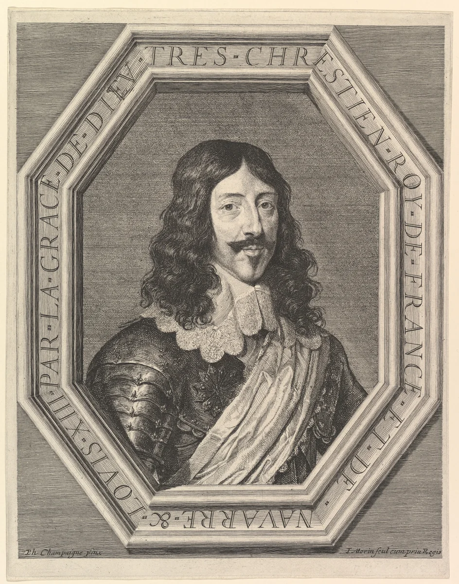Louis XIII, roi de France by Jean Morin, print, 1605-1650