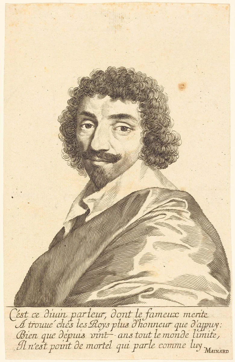 Jean-Louis Guez de Balzac by Claude Mellan, print, 1637