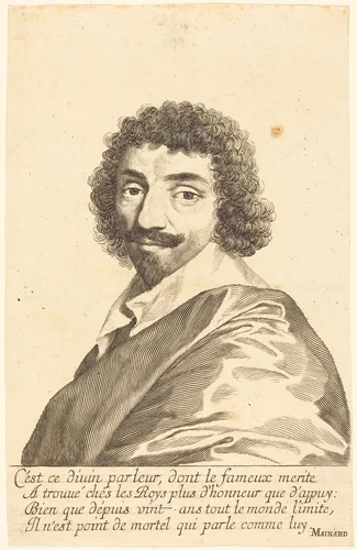 Jean-Louis Guez de Balzac by Claude Mellan, print, 1637