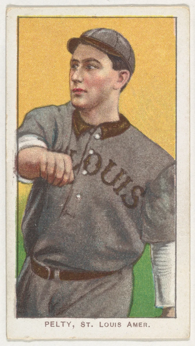 Pelty, St. Louis, American League, from the White Border series (T206) for the American Tobacco Company by American Tobacco Company, print, 1909-1911