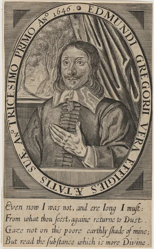 Edmund Gregory by William Marshall, print, 1649