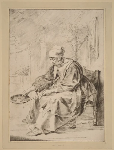 Pancake Woman by Cornelis Ploos van Amstel, print, 1768