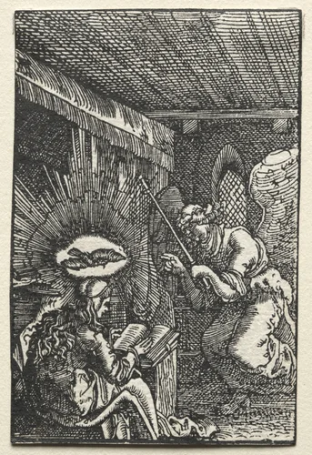 The Fall and Redemption of Man: The Annunciation by Albrecht Altdorfer, print, 1510-1520