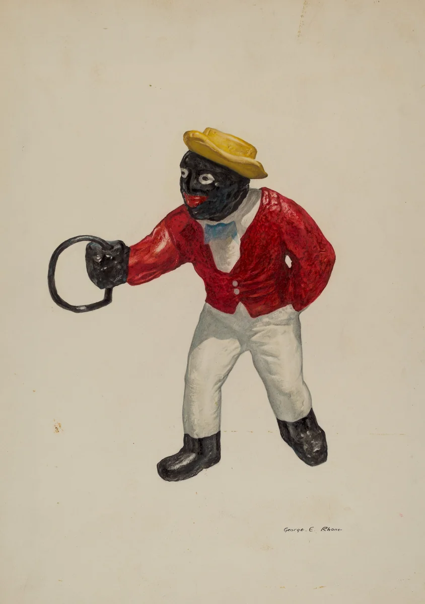 Hitching Post by George E. Rhone, index of american design, 1939