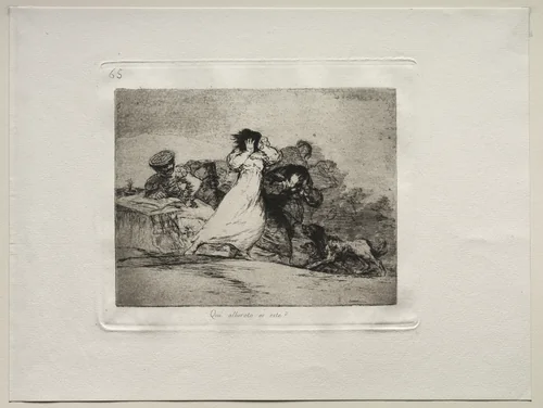 The Horrors of War: What is this Hubbub? by Francisco de Goya, print, 1810-1820