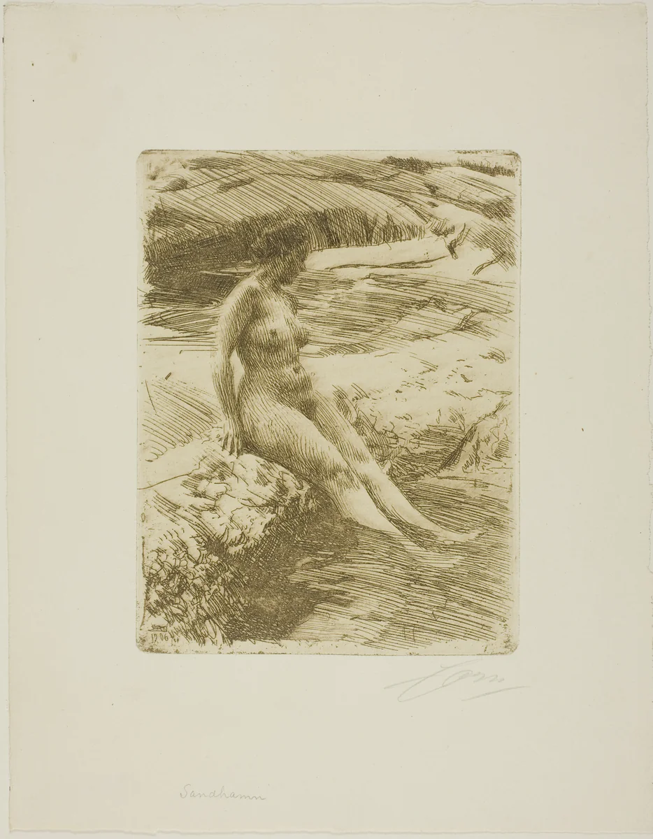 Sandhamn by Anders Zorn, print, 1906