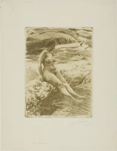 Sandhamn by Anders Zorn, print, 1906