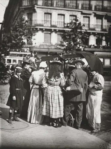 Rue Mouffetard, Paris by Eugène Atget, photograph, 1871