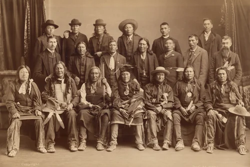 Sioux Delegation by Charles Milton Bell, photograph, 1891