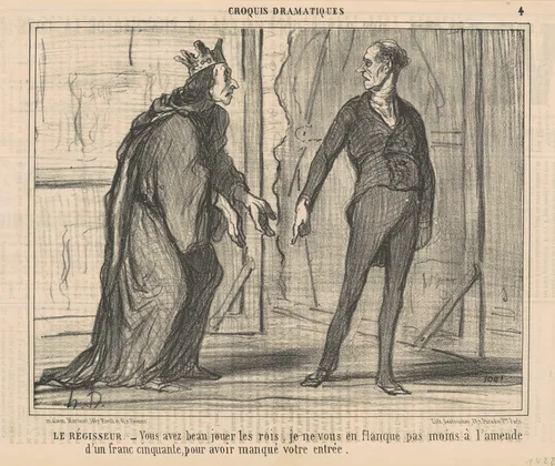 Le régisseur by Honoré Daumier, print, 1856